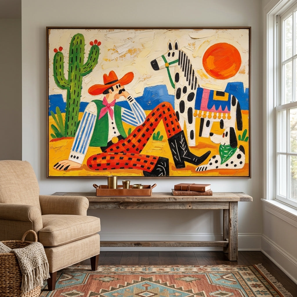 Western Pop Art｜Patchwork Desert Dreams