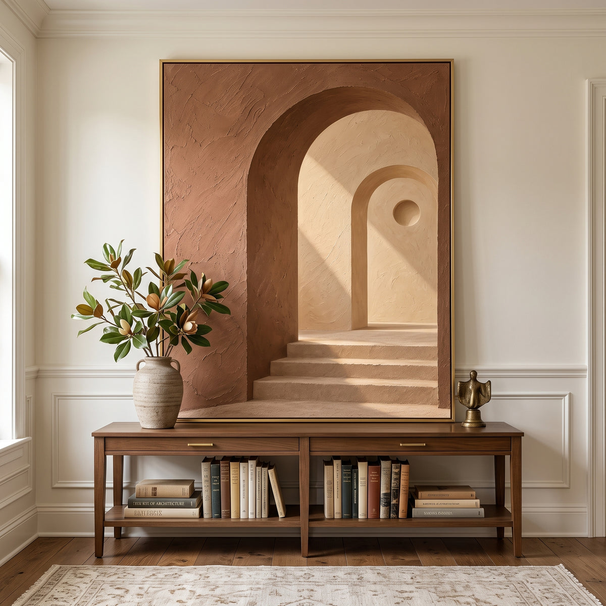 Textured & Impasto Art｜Archway Light Passage