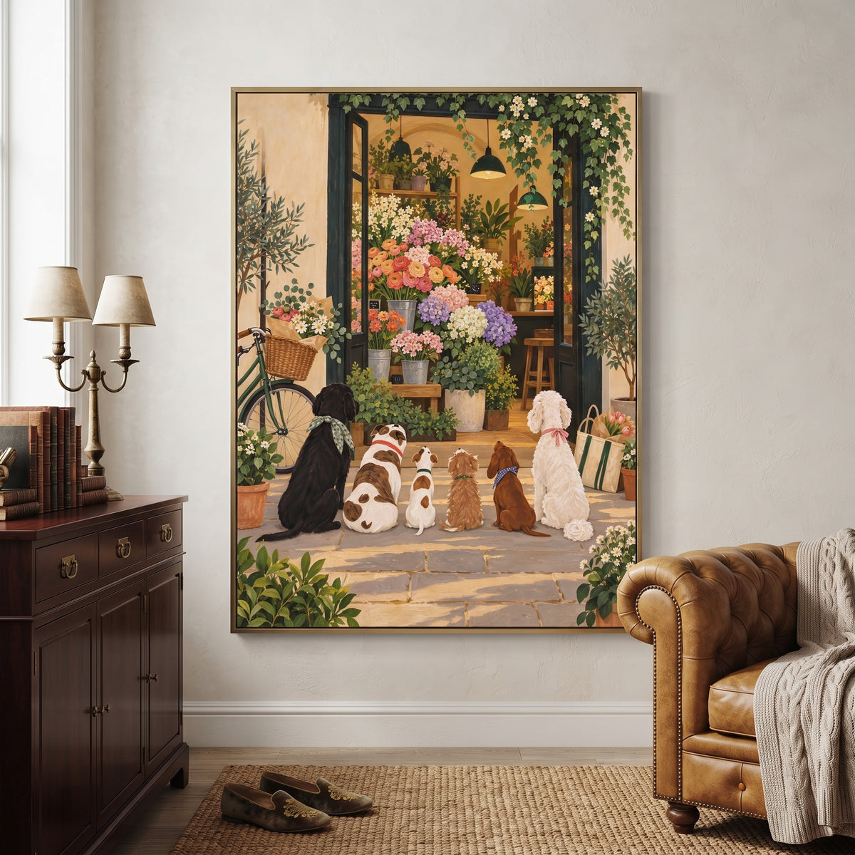 Modern Folk Art｜Petals at the Door