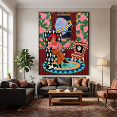 Western Pop Art｜Cosmic Cowgirl Reverie