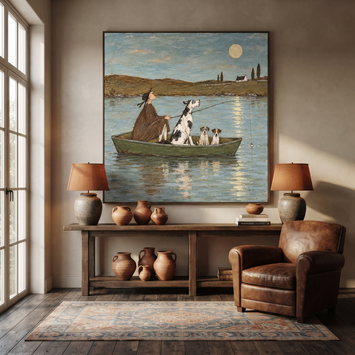 Modern Folk Art｜Moonlit River Companions
