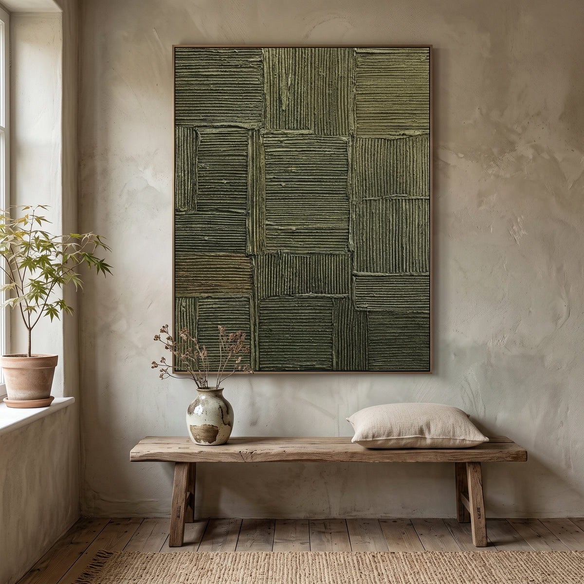 Textured & Impasto Art｜Olive Rhythm