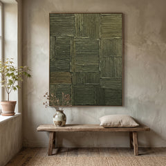 Textured & Impasto Art｜Olive Rhythm