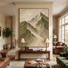 Textured & Impasto Art｜Mountain Ridge Layers