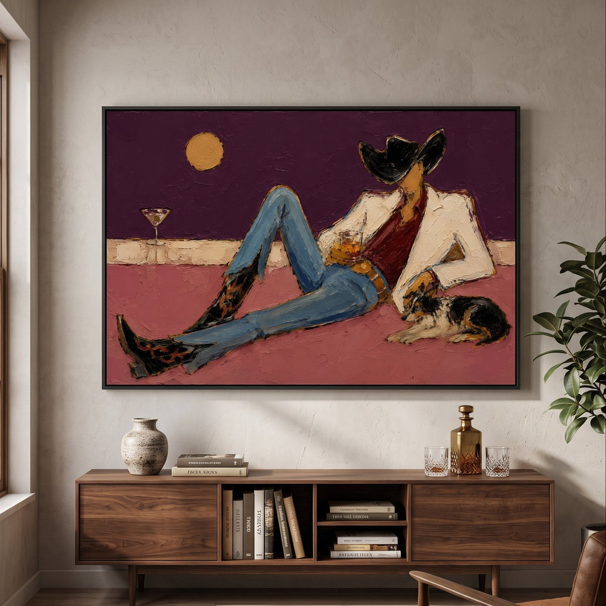 Western Pop Art｜Violet Sundown