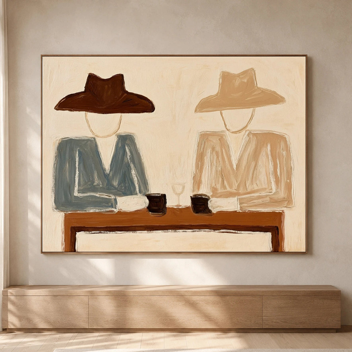 Vintage Americana Art｜Cowboy Coffee Table Gathering