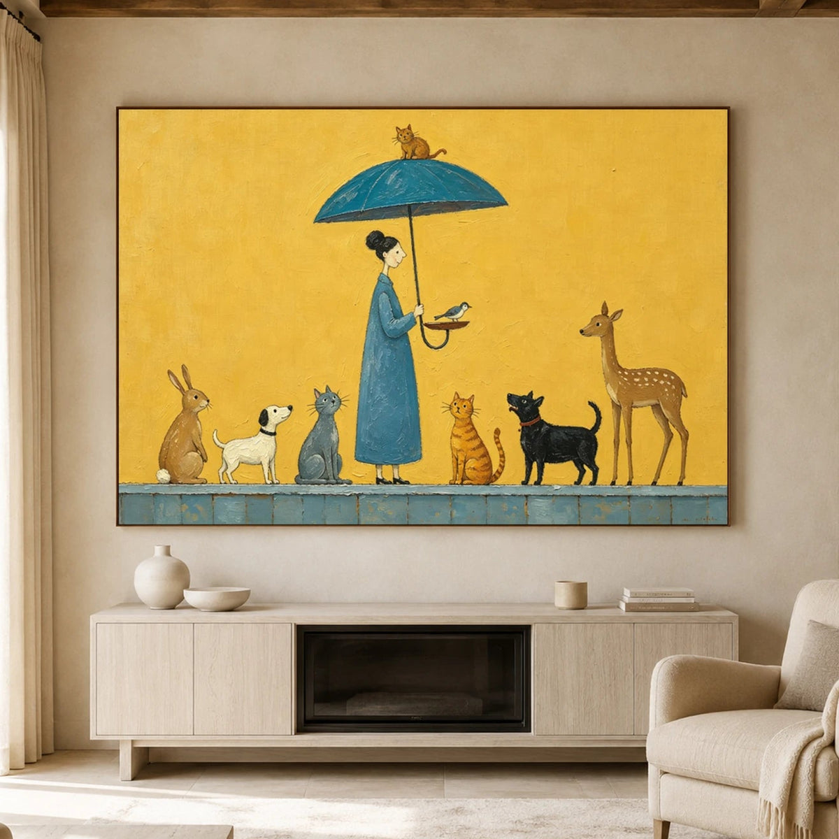 Modern Folk Art｜Golden Animal Gathering