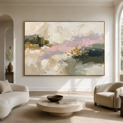 Expressive Contemporary Art｜Pastel Horizon Abstraction