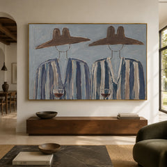 Vintage Americana Art｜Blue Hour Companions