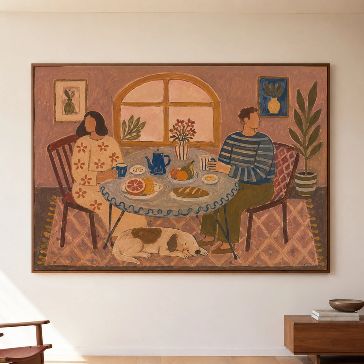 Modern Folk Art | Morning Breakfast Gathering