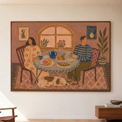 Modern Folk Art | Morning Breakfast Gathering