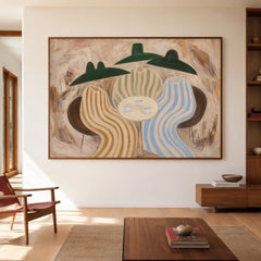 Vintage Americana Art｜Three Quiet Moments
