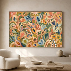 Expressive Contemporary Art｜Blush Meadow Rhythm