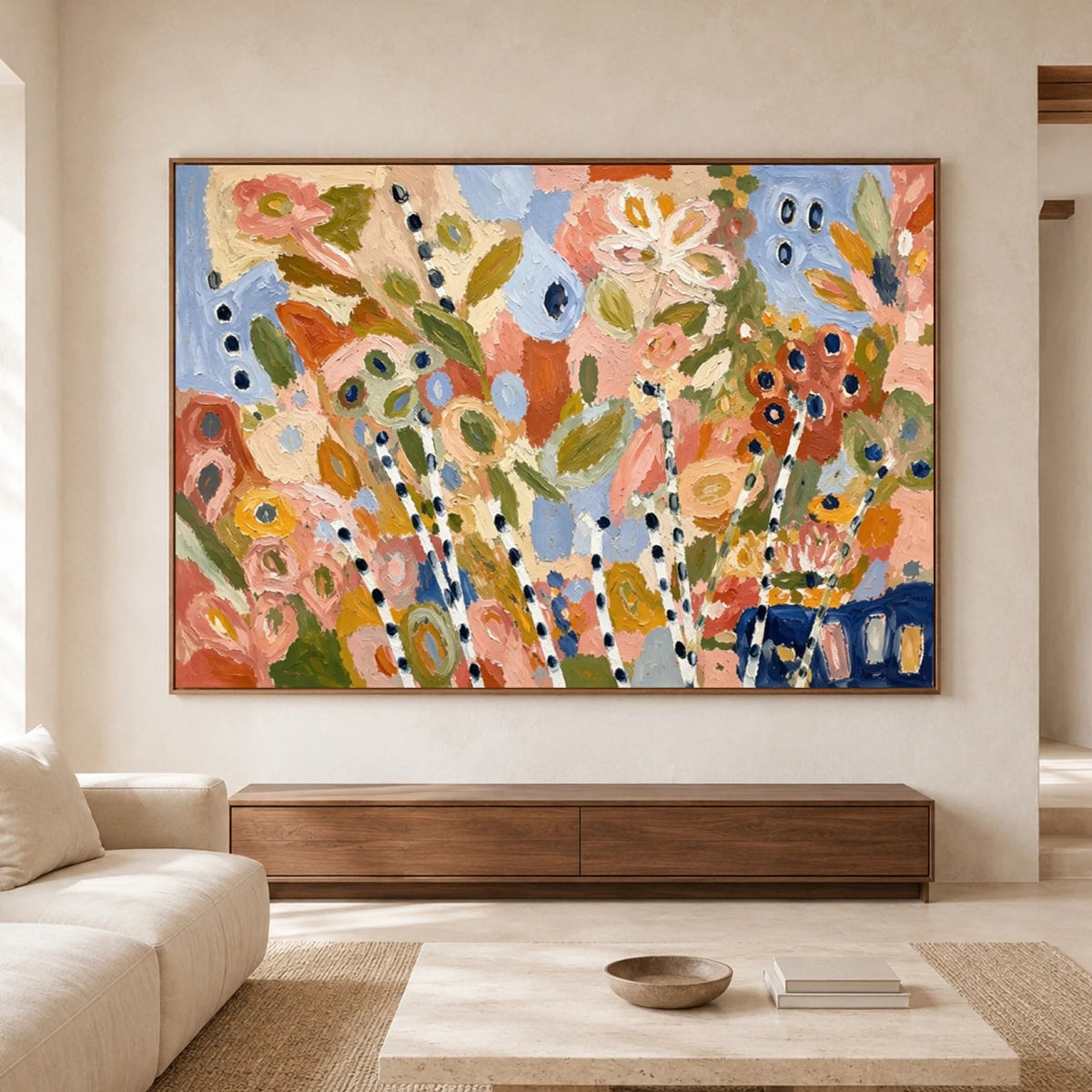 Expressive Contemporary Art｜Pastel Garden Rhythm