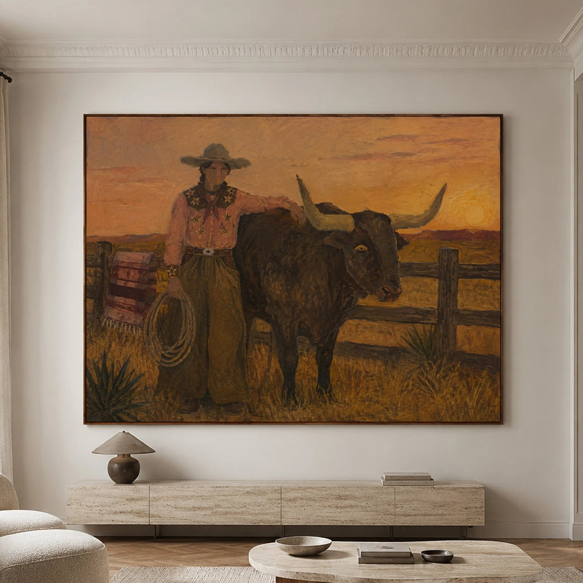 Modern Folk Art｜Western Cowgirl Ranch