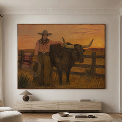 Modern Folk Art｜Western Cowgirl Ranch
