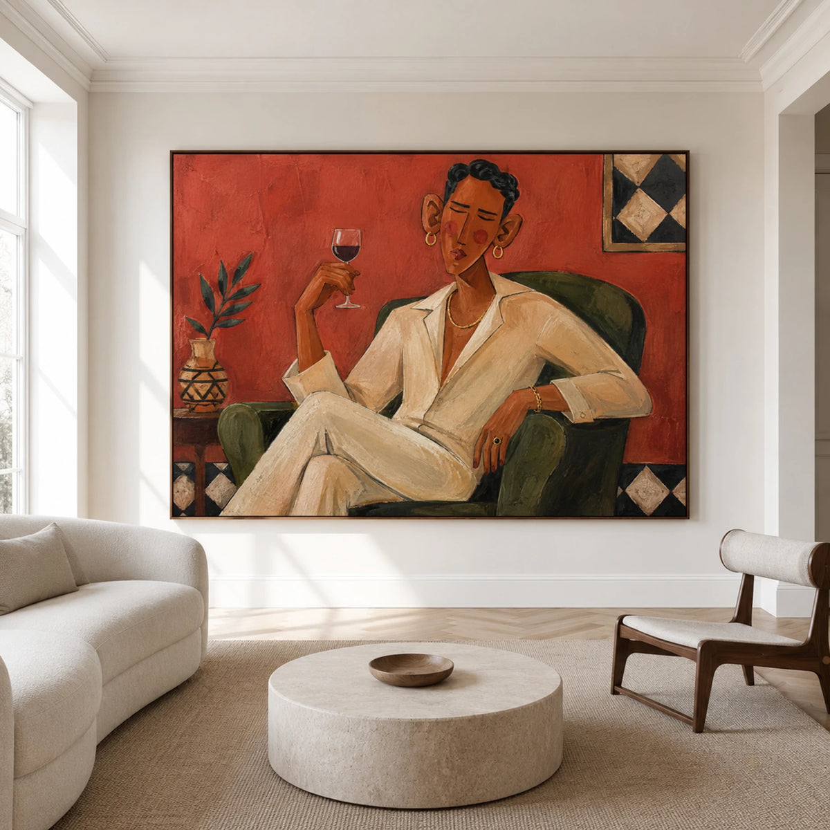 Modern Folk Art ｜ Crimson Gentleman