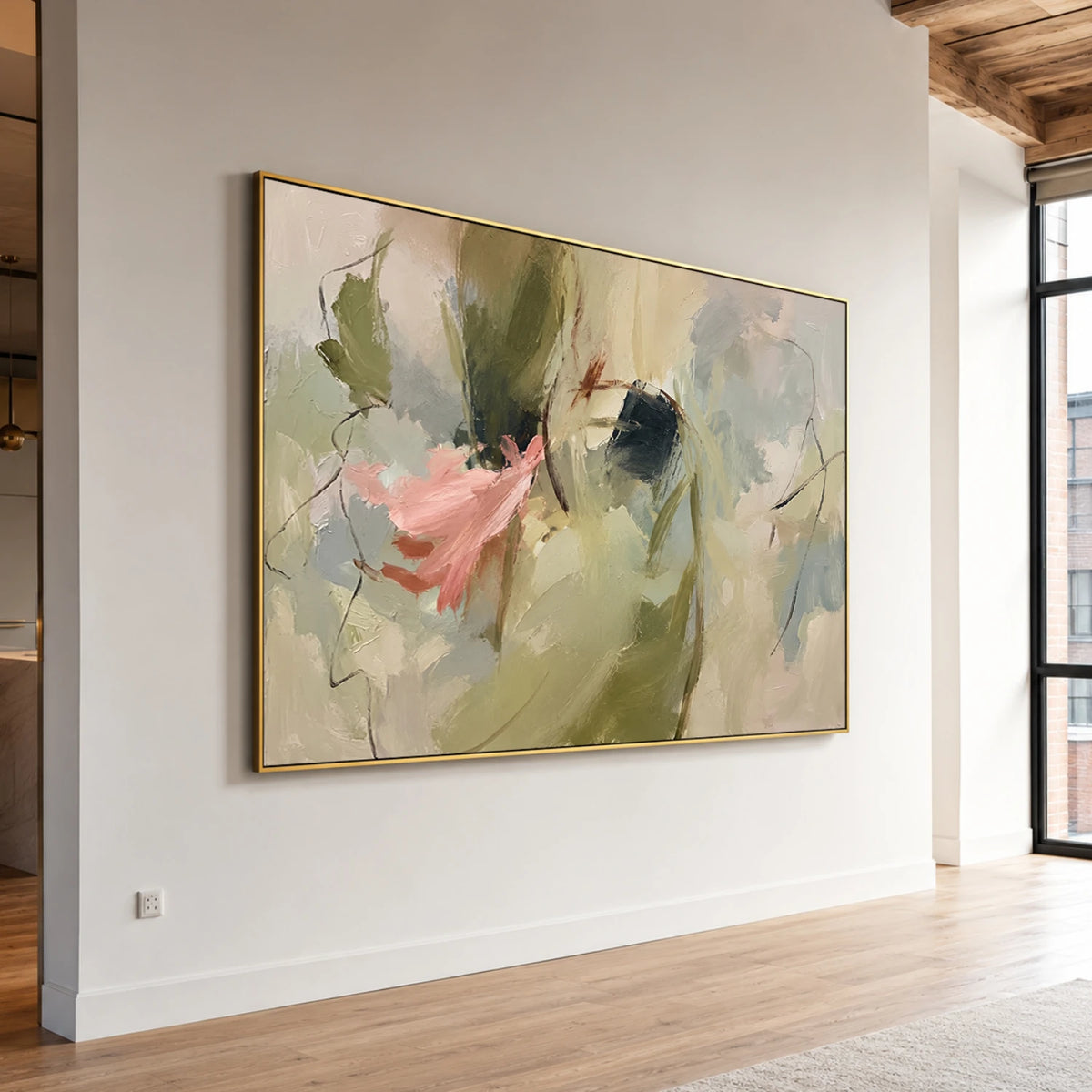 Expressive Contemporary Art｜Abstract Botanical Whisper
