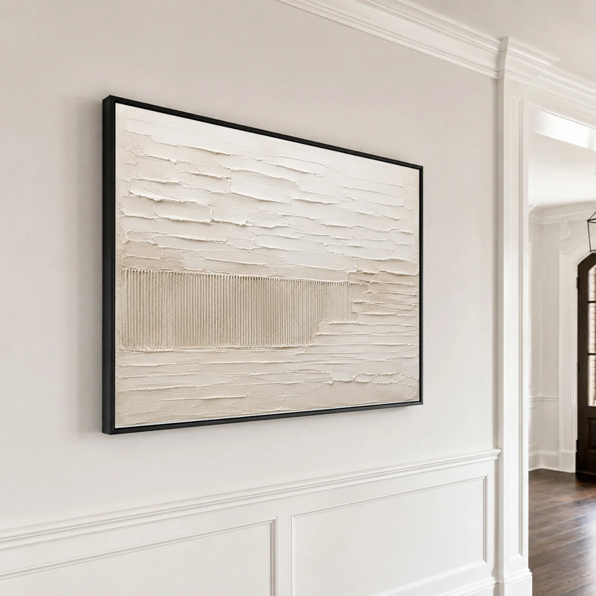 Textured & Impasto Art｜Ivory Layered Relief