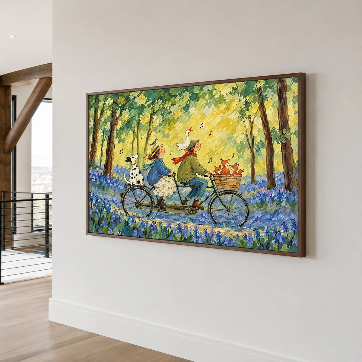 Modern Folk Art｜Forest Ride with Animal Friends