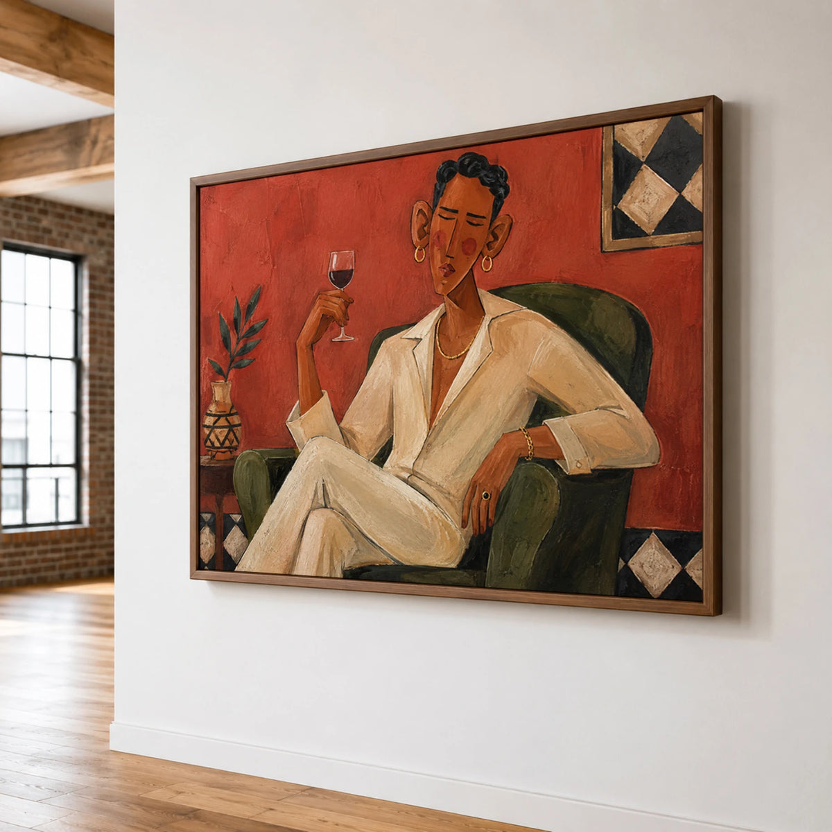 Modern Folk Art ｜ Crimson Gentleman