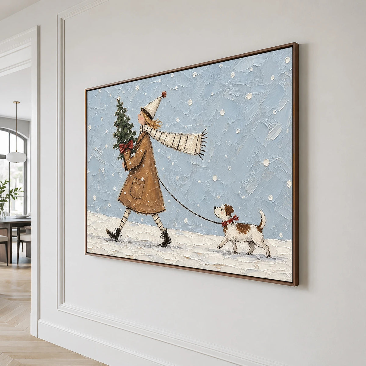 Modern Folk Art｜A Winter Walk Home