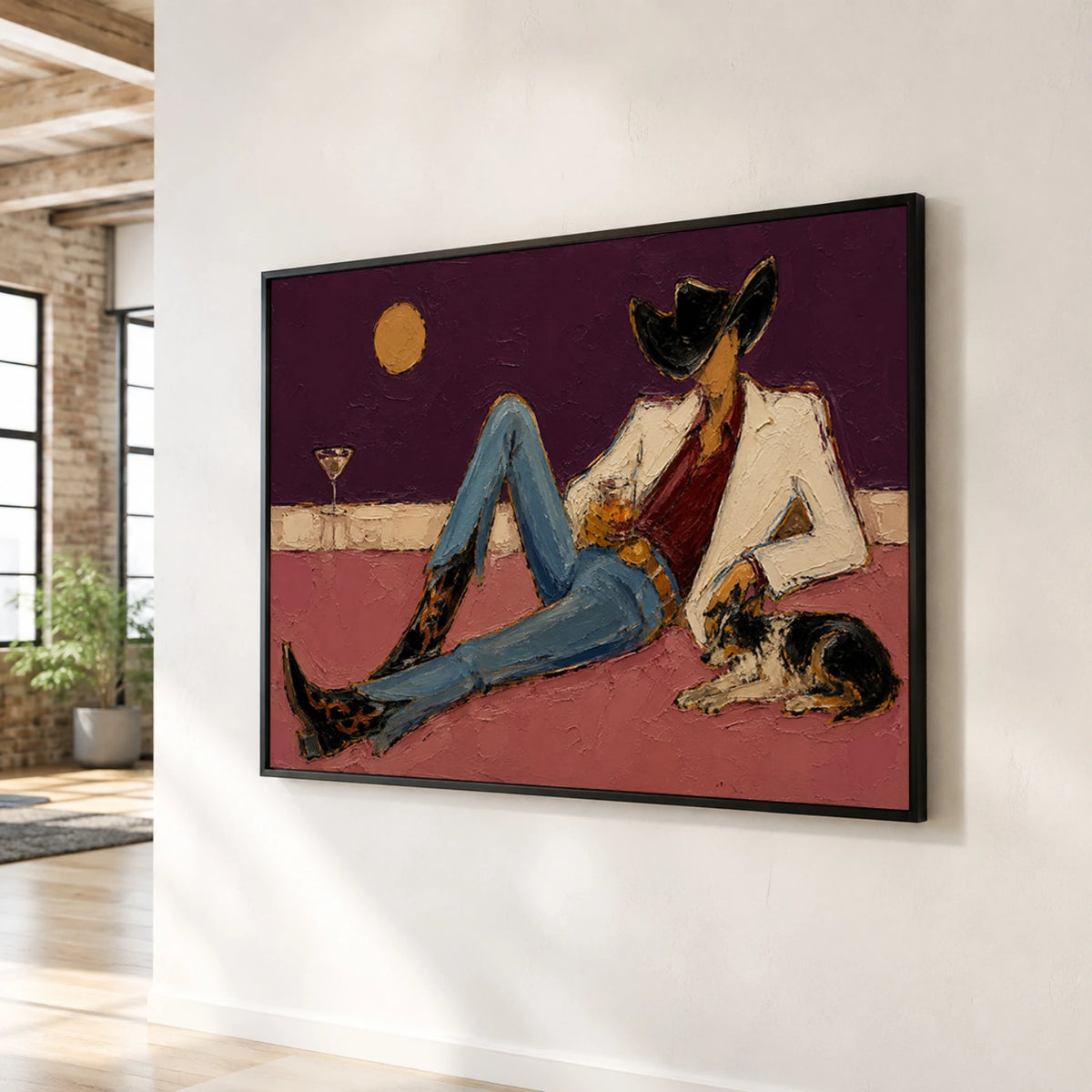 Western Pop Art｜Violet Sundown