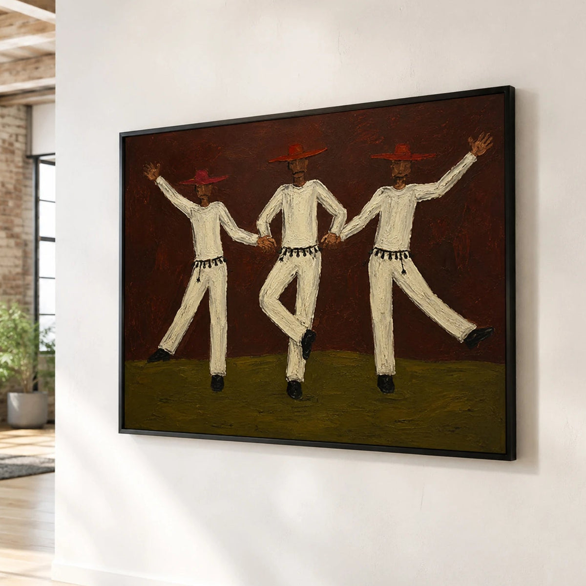 Modern Folk Art｜Crimson Prairie Dancers