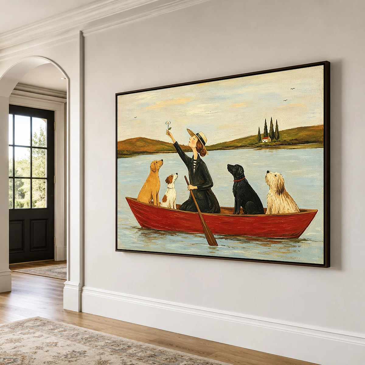 Modern Folk Art｜Boat Ride with Dogs