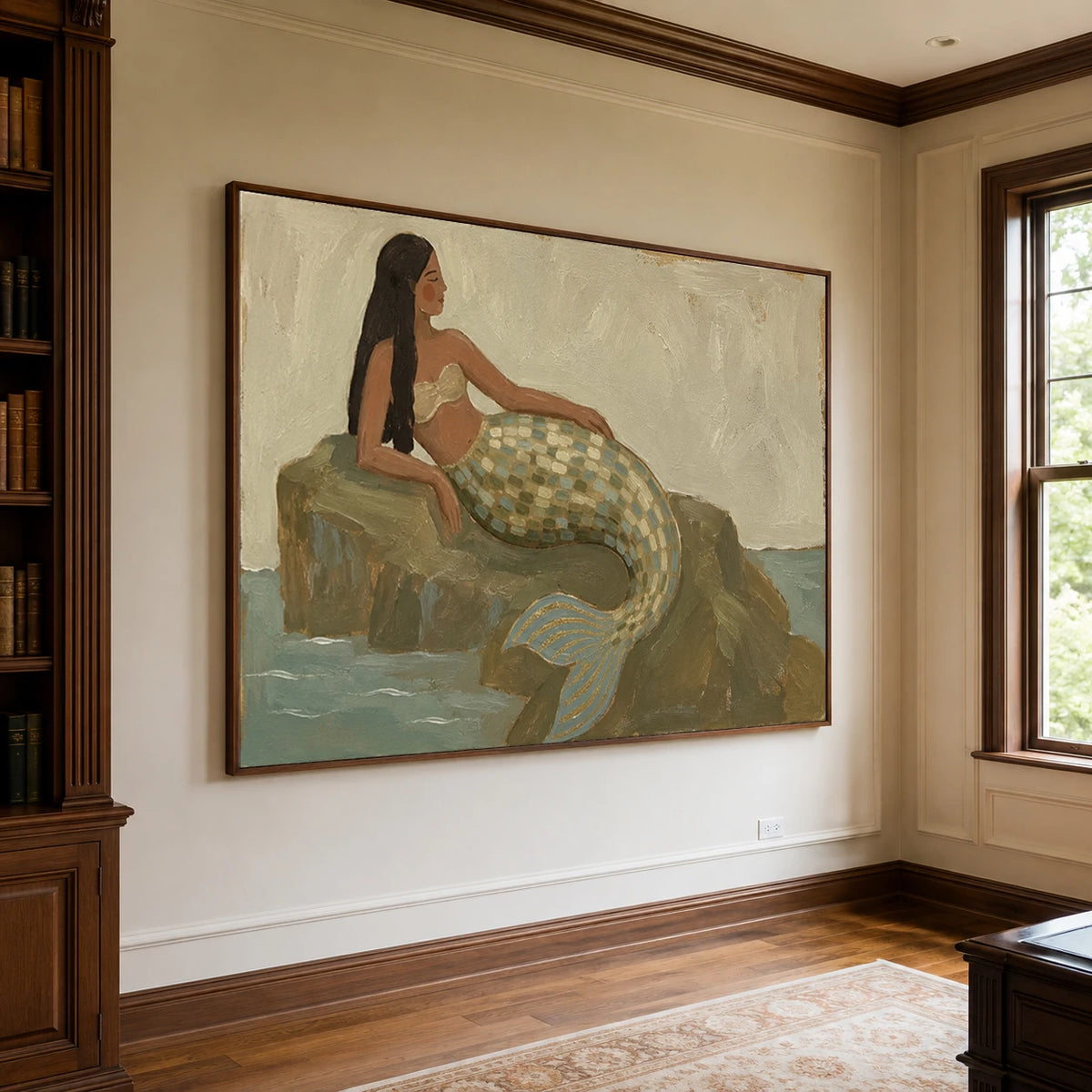 Modern Folk Art | Coastal Mermaid