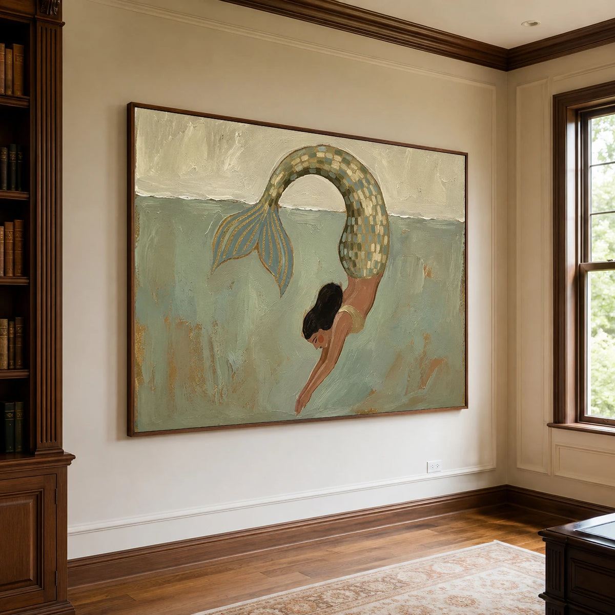 Modern Folk Art | Mermaid Dive