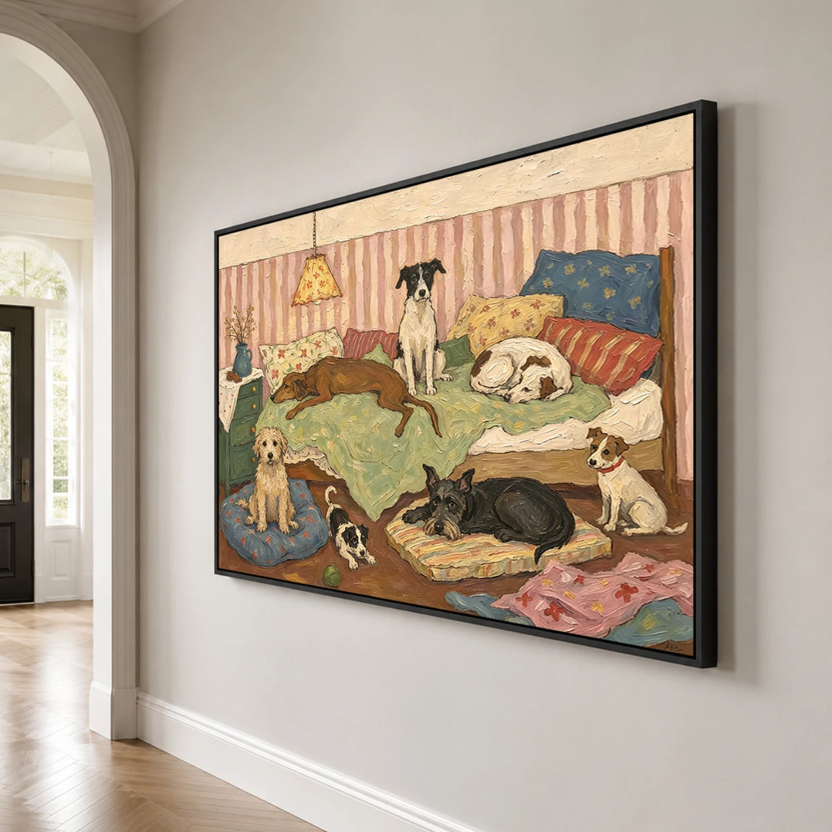 Modern Folk Art｜Cozy Canine Retreat