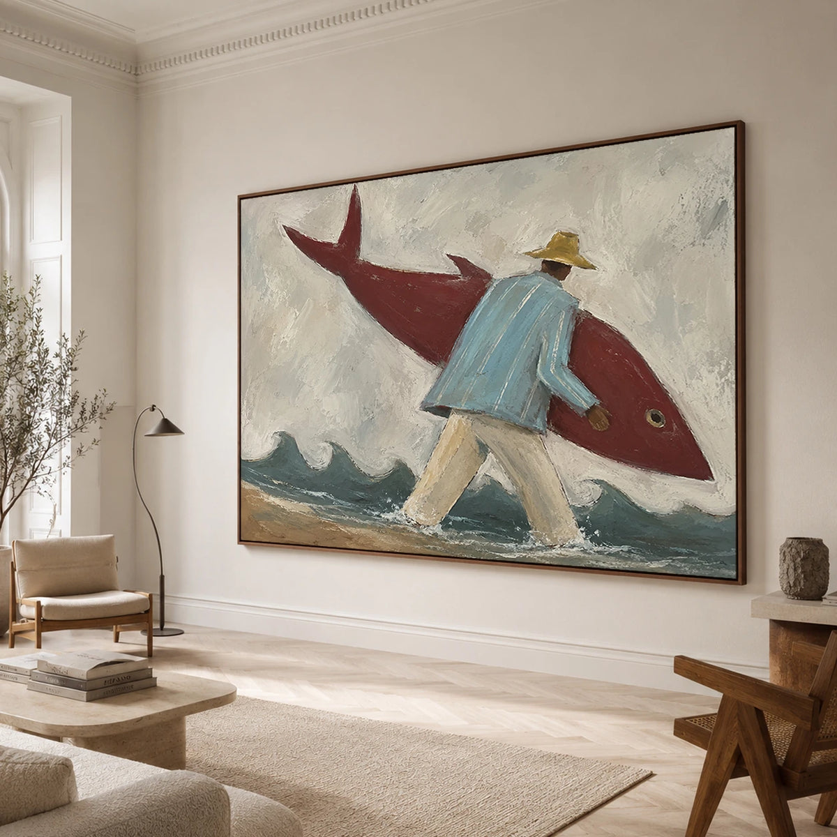 Modern Folk Art｜Surfboard by the Sea