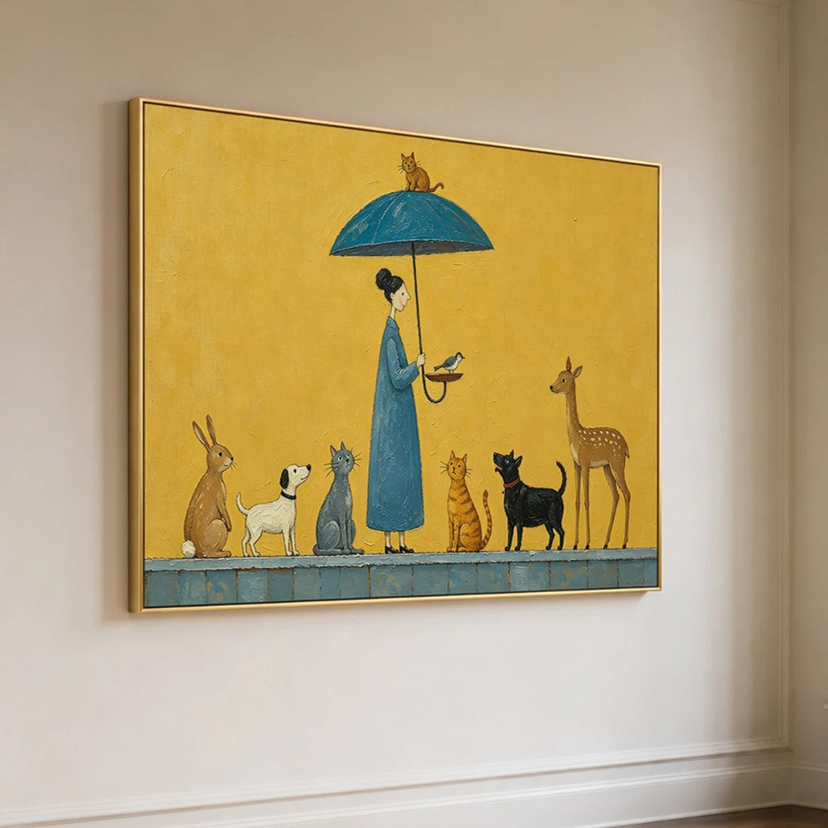 Modern Folk Art｜Golden Animal Gathering