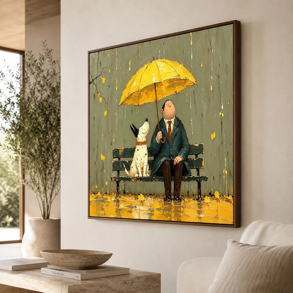 Modern Folk Art｜Under the Yellow Umbrella