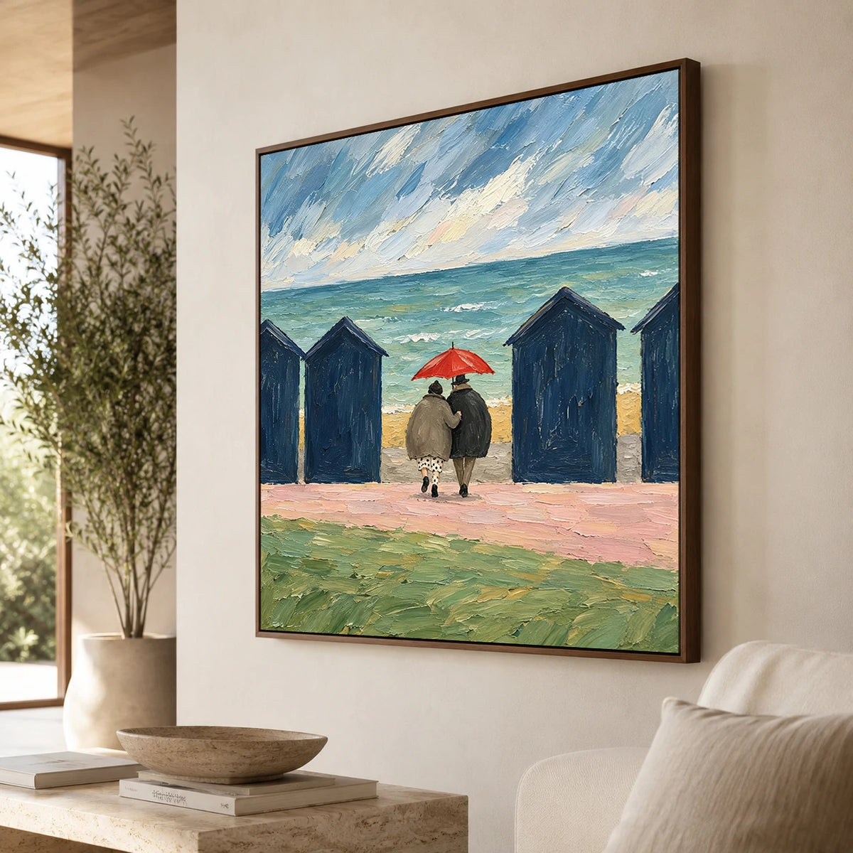 Modern Folk Art｜Under the Red Umbrella