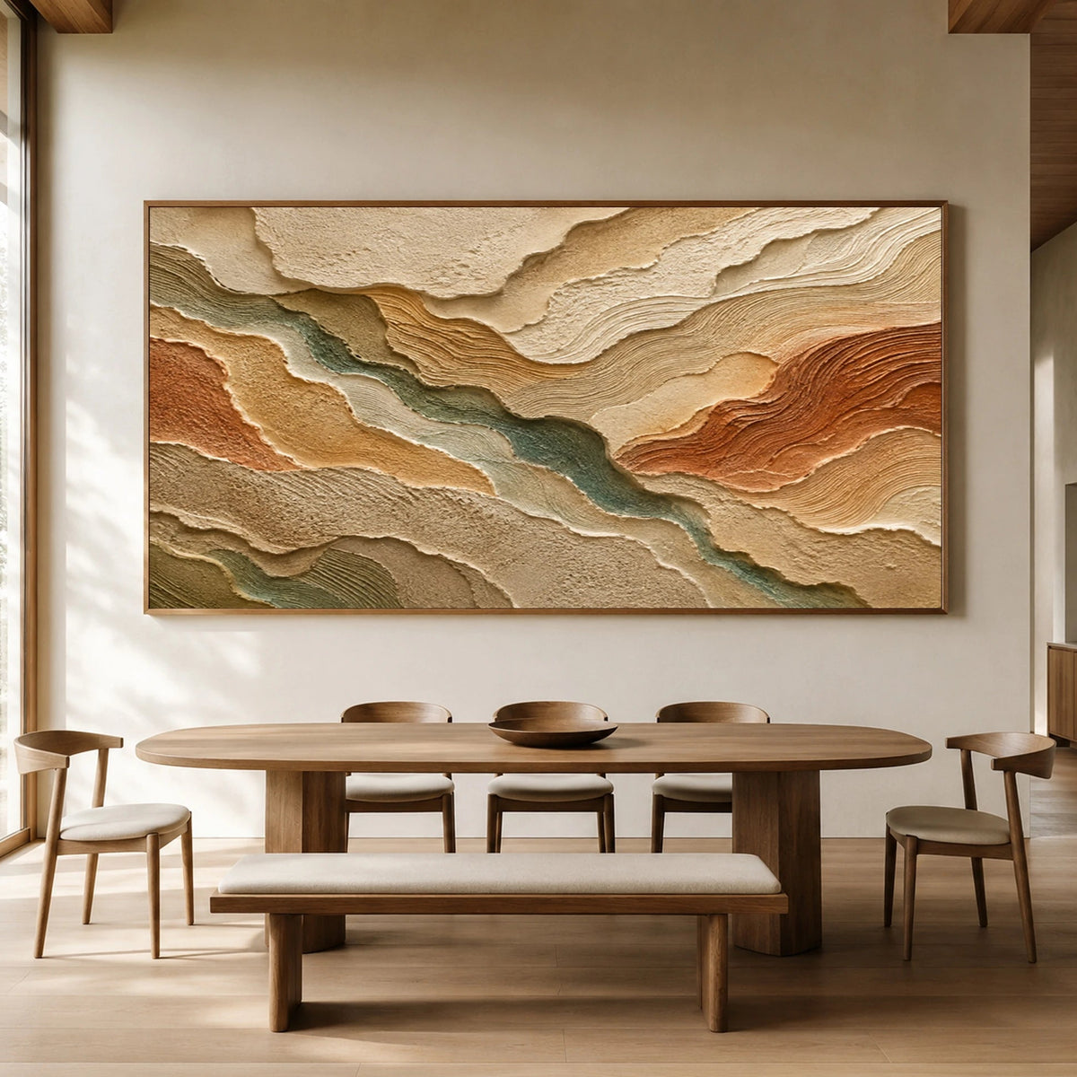Textured & Impasto Art｜Canyon Moss Layers