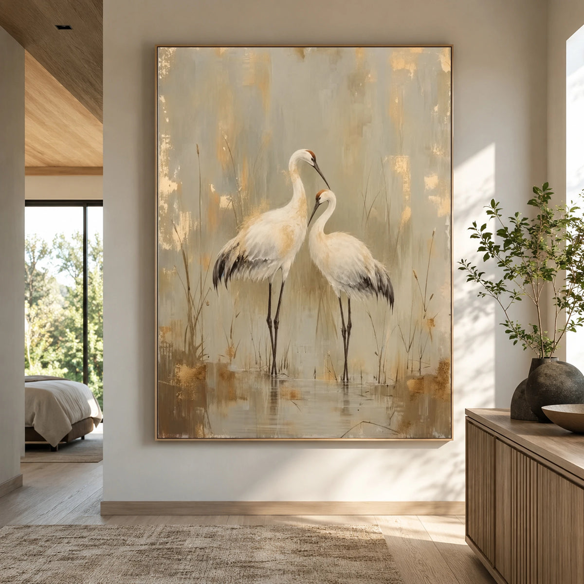 Expressive Contemporary Art｜Crane Meadow Harmony