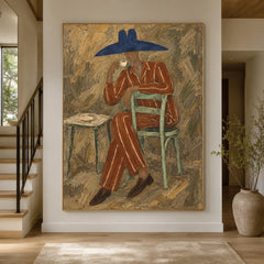 Vintage Americana Art｜Quiet Contemplation