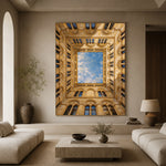 A Courtyard of Sky - living room - textured impasto artwork