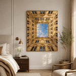 A Courtyard of Sky - bedroom - textured impasto artwork