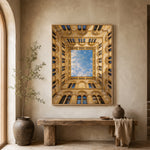 A Courtyard of Sky - entryway - textured impasto artwork