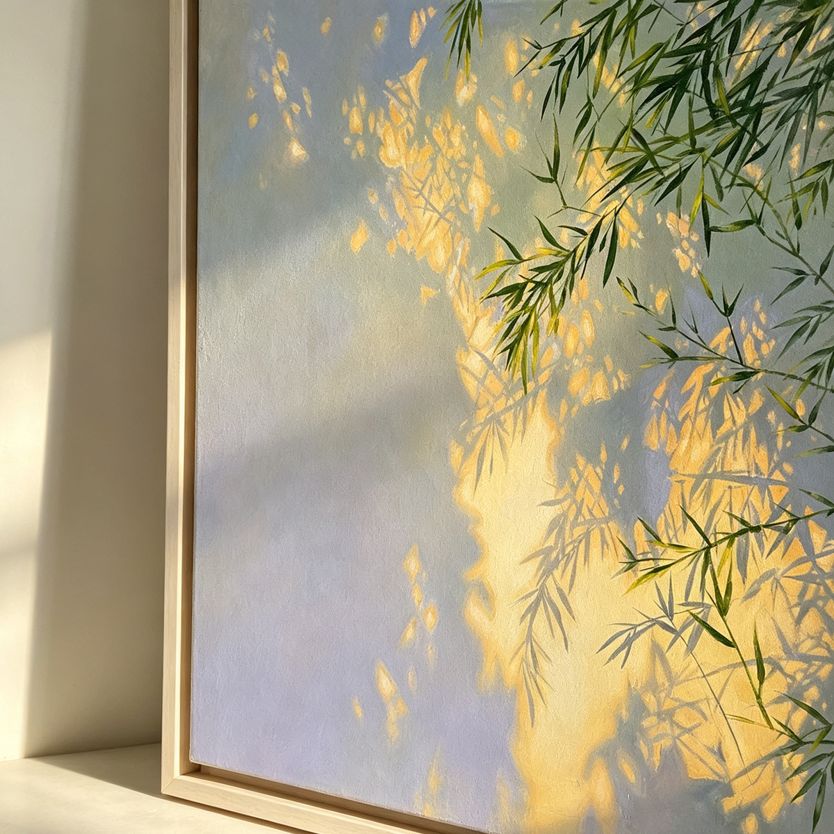 Expressive Contemporary Art｜Bamboo Light Reflection