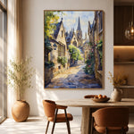 Cathedral Garden Walk - dining room - textured impasto artwork