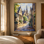 Cathedral Garden Walk - bedroom - textured impasto artwork