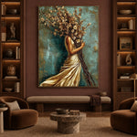 A Bouquet for Tomorrow - interior setting 3 - expressive contemporary art painting