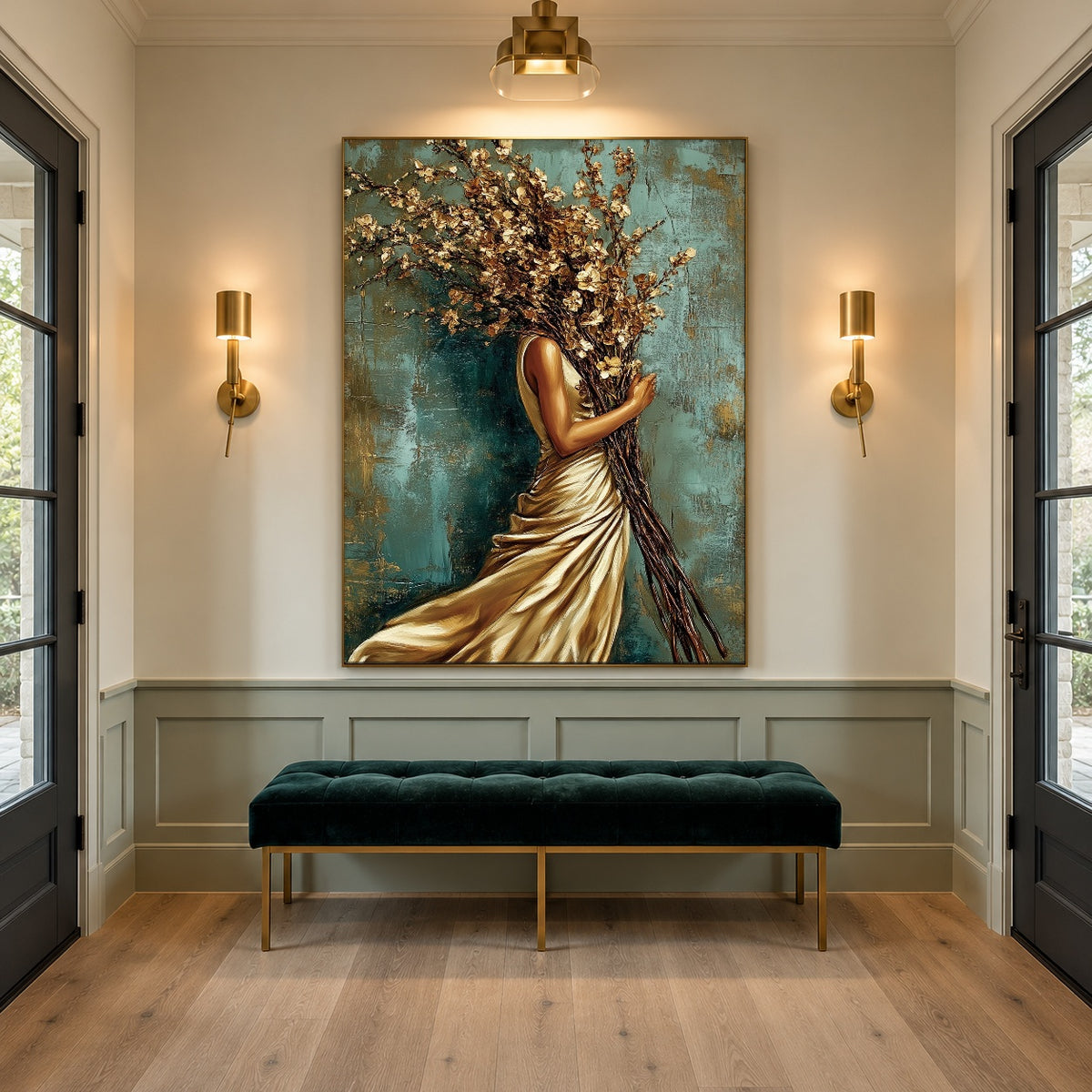 A Bouquet for Tomorrow - interior setting 4 - expressive contemporary art painting