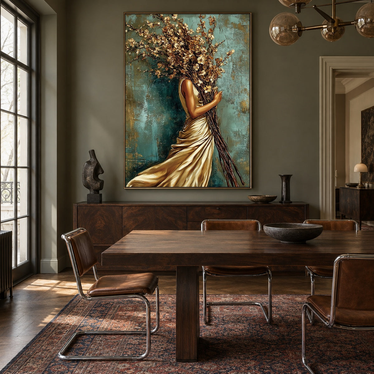 A Bouquet for Tomorrow - interior setting 5 - expressive contemporary art painting
