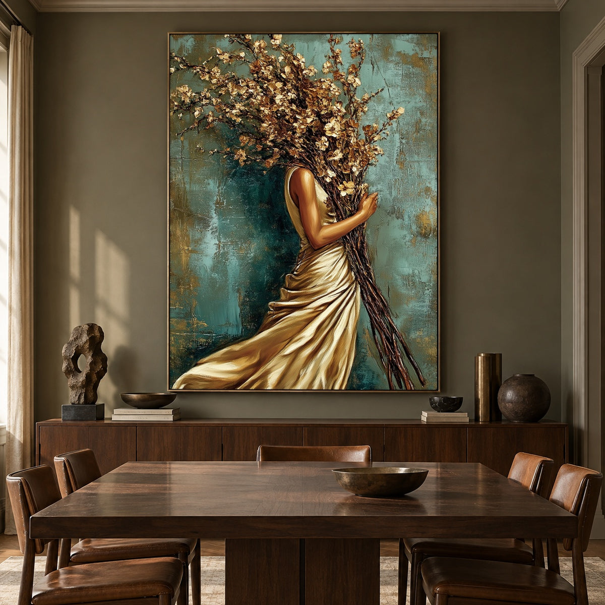 A Bouquet for Tomorrow - interior setting 6 - expressive contemporary art painting