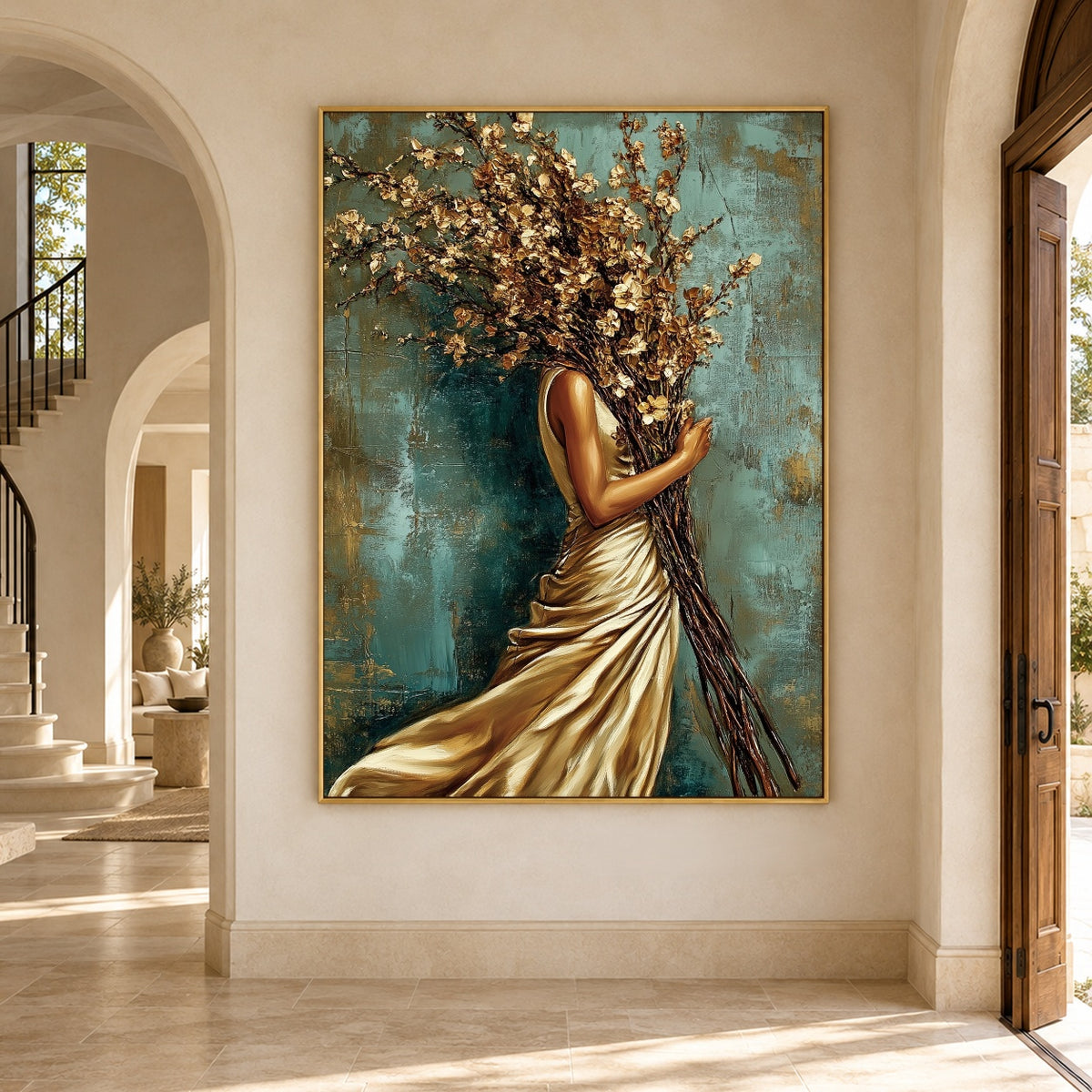 A Bouquet for Tomorrow - interior setting 7 - expressive contemporary art painting